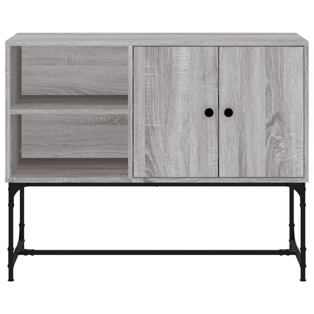 Sonoma graues Sideboard 100 x 40 x 79,5 cm, Holzwerkstoff