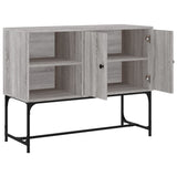 Sonoma graues Sideboard 100 x 40 x 79,5 cm, Holzwerkstoff