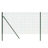 Grüner Maschendrahtzaun 0,8x25 m aus verzinktem Stahl