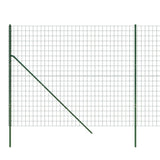 Grüner Maschendrahtzaun 2x10 m aus verzinktem Stahl