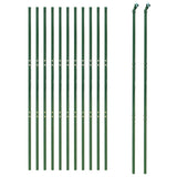 Green wire mesh fence 2x25 m galvanized steel