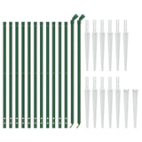 Wire mesh fence and green anchor stake 0.8x25m