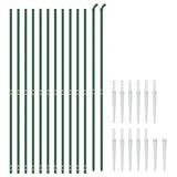 Wire mesh fence and green anchor stake 2x25 m