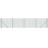 Wire mesh fence and green anchor stake 2.2x10m