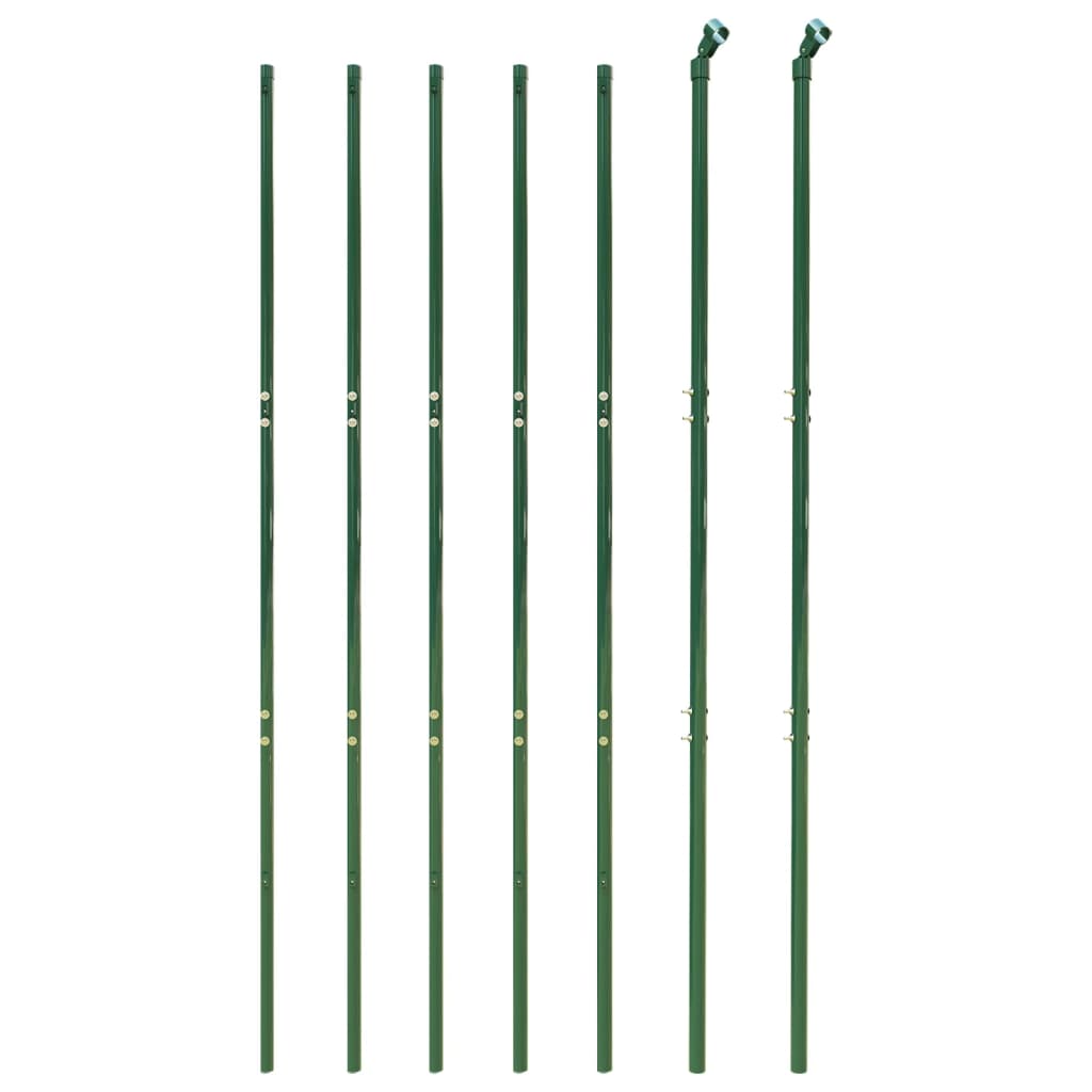 Wire mesh fence and green anchor stake 2.2x10m