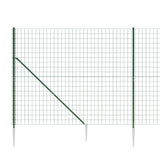 Wire mesh fence and green anchor stake 2.2x10m