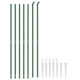 Wire mesh fence and green anchor stake 1.8x10m