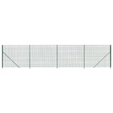 Wire mesh fence with green flange 2.2x10 m