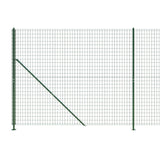 Wire mesh fence with green flange 2.2x10 m