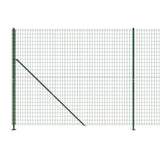 Wire mesh fence with green flange 1.6x25 m