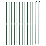 Wire mesh fence with green flange 1.8x25 m