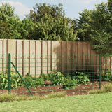 Wire mesh fence with green flange 1x10 m