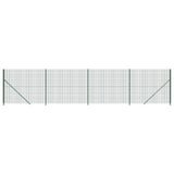 Wire mesh fence with green flange 2x10 m