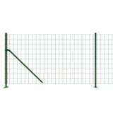 Wire mesh fence with green flange 0.8x25 m