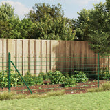 Wire mesh fence with green flange 0.8x25 m