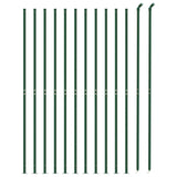 Wire mesh fence with green flange 1.4x25 m