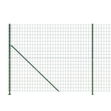 Wire mesh fence with green flange 1.4x25 m