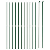 Wire mesh fence with green flange 2.2x25 m