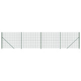 Wire mesh fence with green flange 1.6x10 m