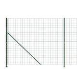 Wire mesh fence with green flange 2x25 m