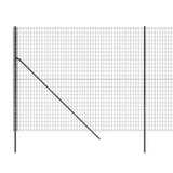 Clôture en treillis métallique anthracite 1,6x25 m