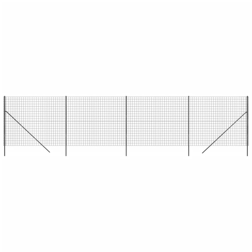 Anthracite wire mesh fence 1.8x10 m