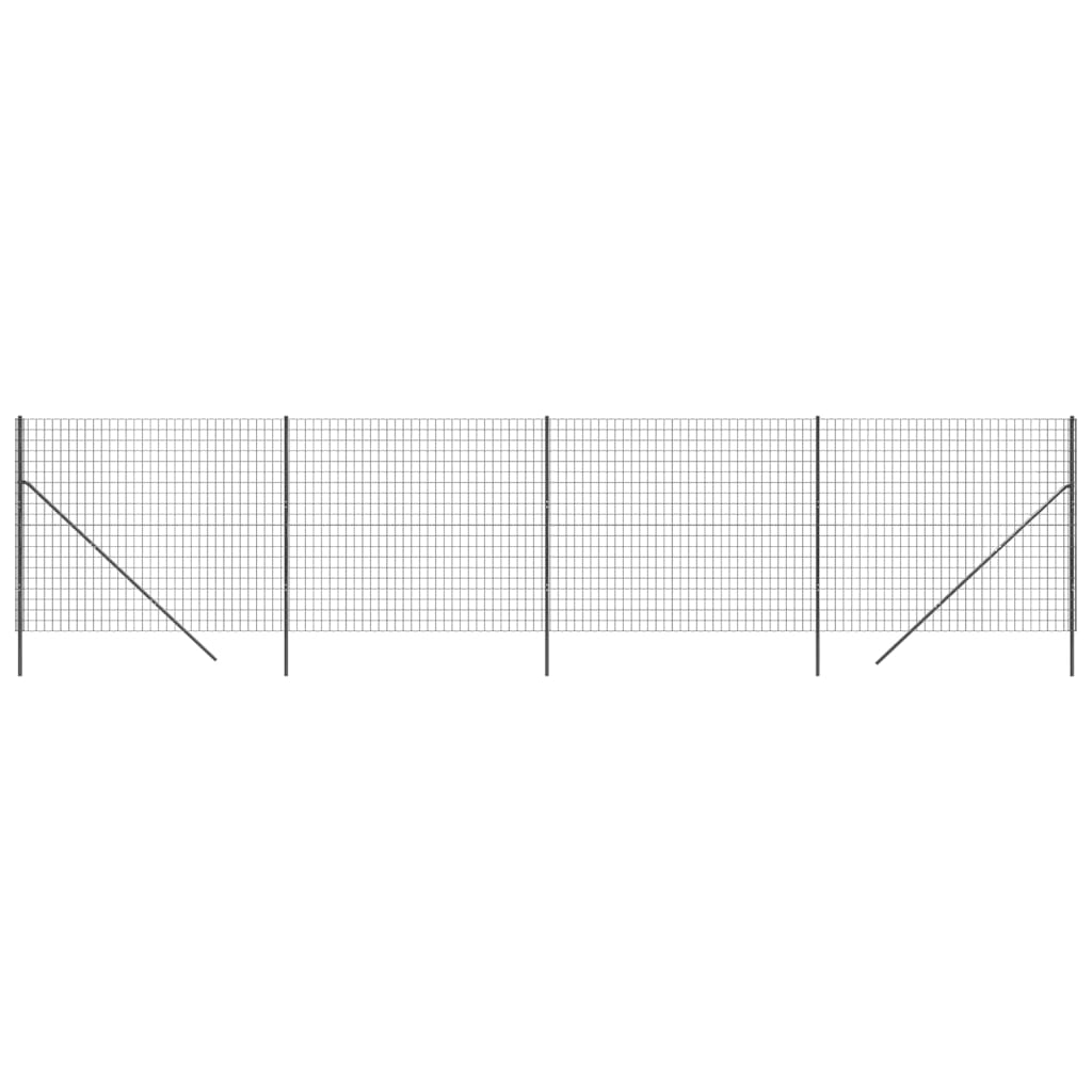 Anthracite wire mesh fence 2.2x10 m