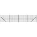 Wire mesh fence with anthracite flange 1.4x10 m