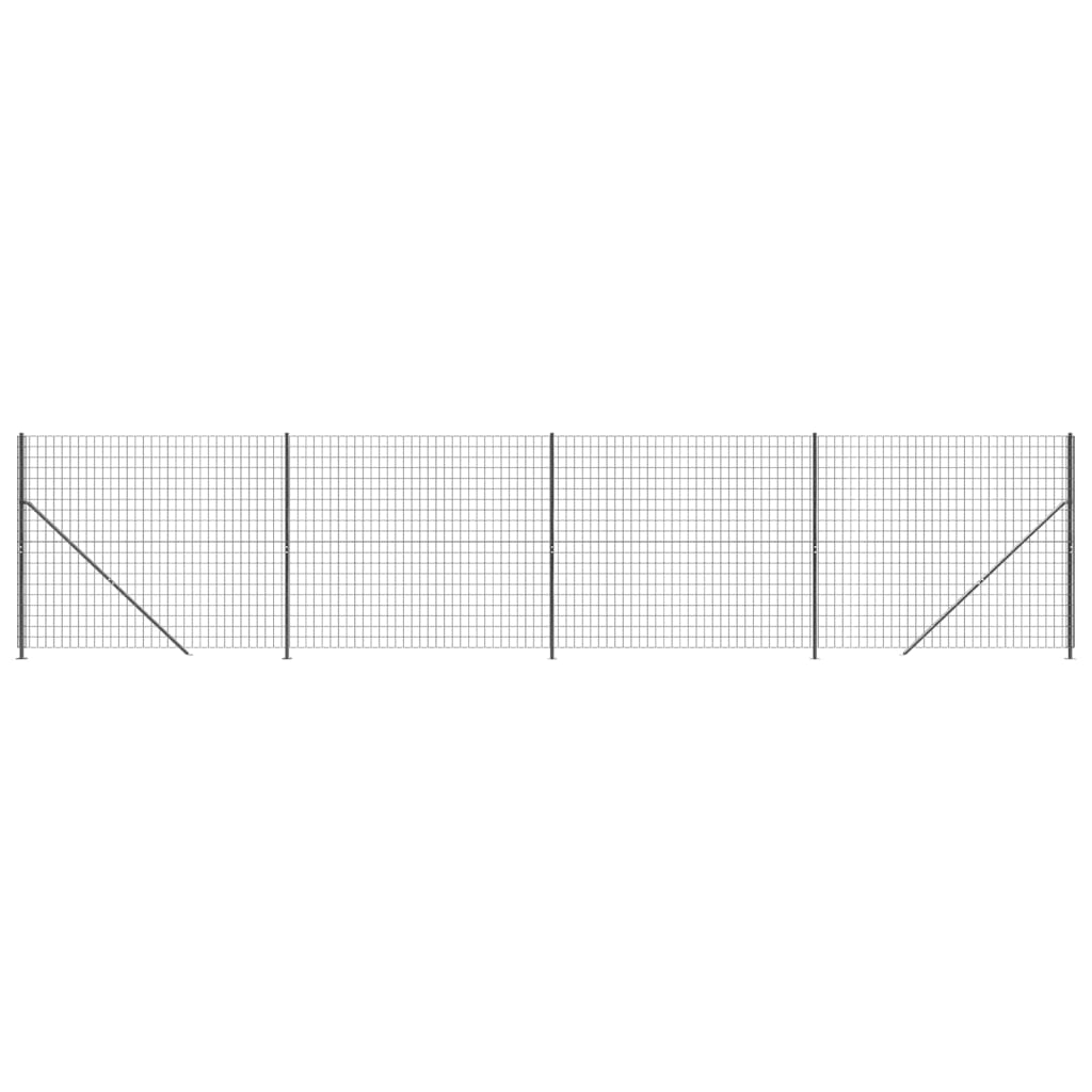 Wire mesh fence with anthracite flange 1.6x10 m