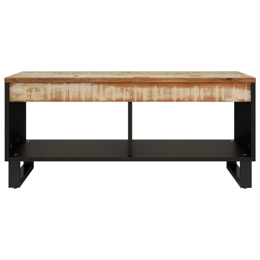 Table basse 90x50x40 cm bois de récupération massif