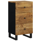 Buffet avec 3 tiroirs 40x33,5x75 cm bois massif de manguier