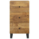 Buffet avec 3 tiroirs 40x33,5x75 cm bois massif de manguier