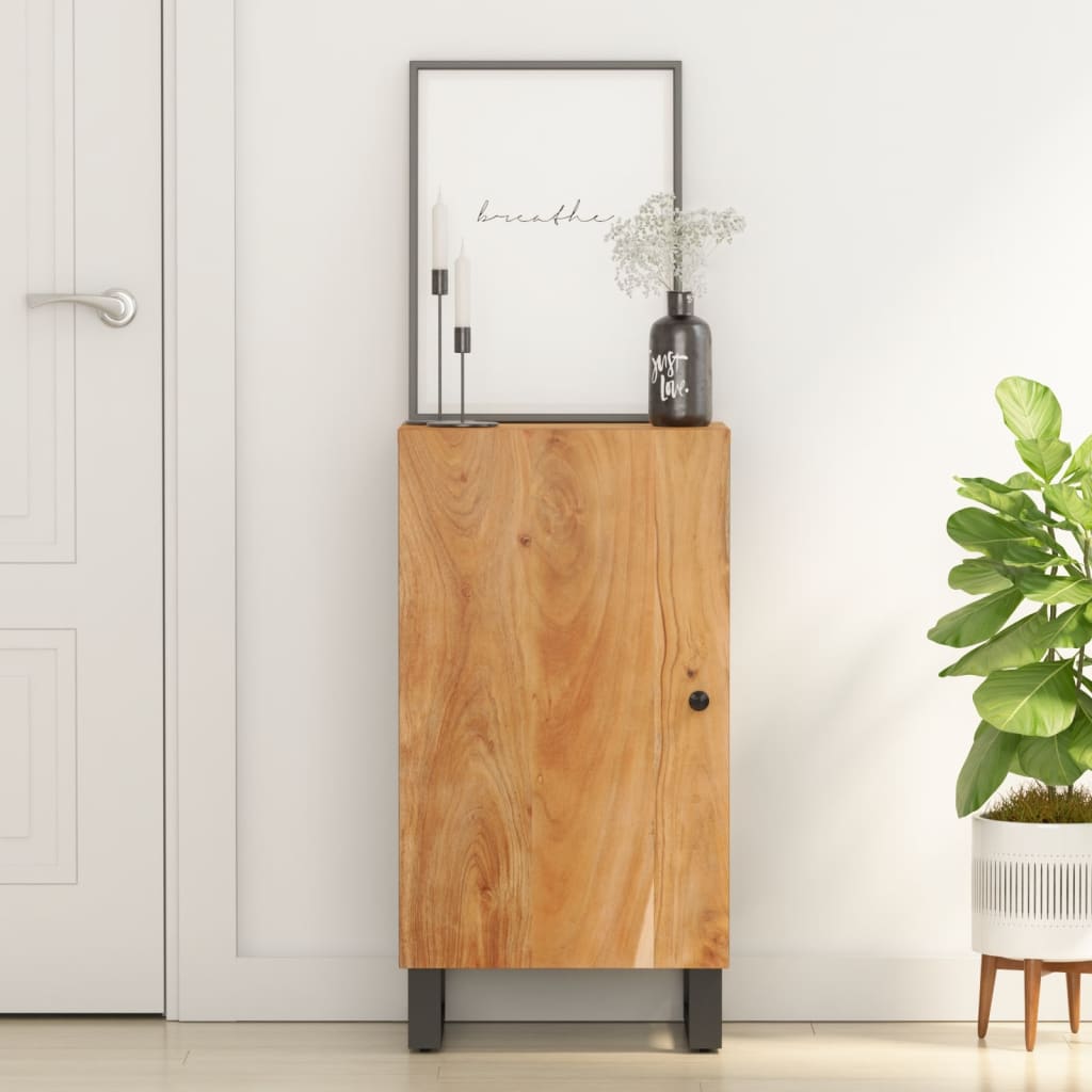 Buffet avec porte 40x31x75 cm bois massif d'acacia