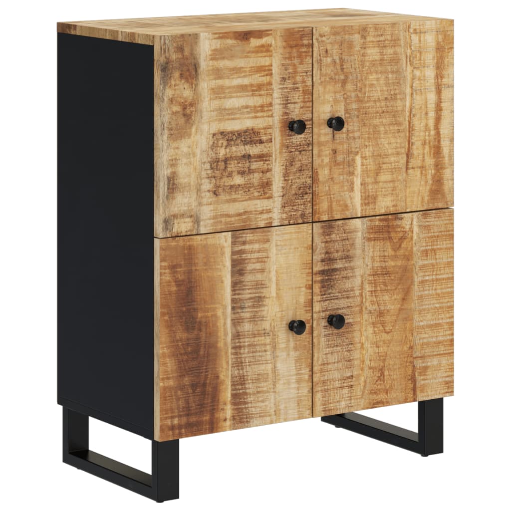 Buffet avec 4 portes 60x33x75 cm bois massif de manguier