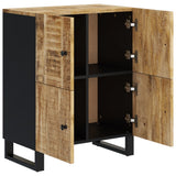 Buffet avec 4 portes 60x33x75 cm bois massif de manguier