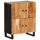 Buffet avec 4 portes 60x33x75 cm bois massif d'acacia