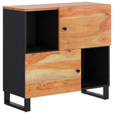 Buffet avec 2 portes 80x33x75 cm bois massif d'acacia