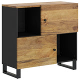 Buffet avec 2 portes 80x33x75 cm bois massif de manguier