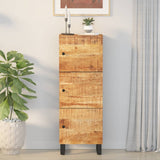 Buffet avec 3 portes 40x33x110 cm bois massif manguier et fer