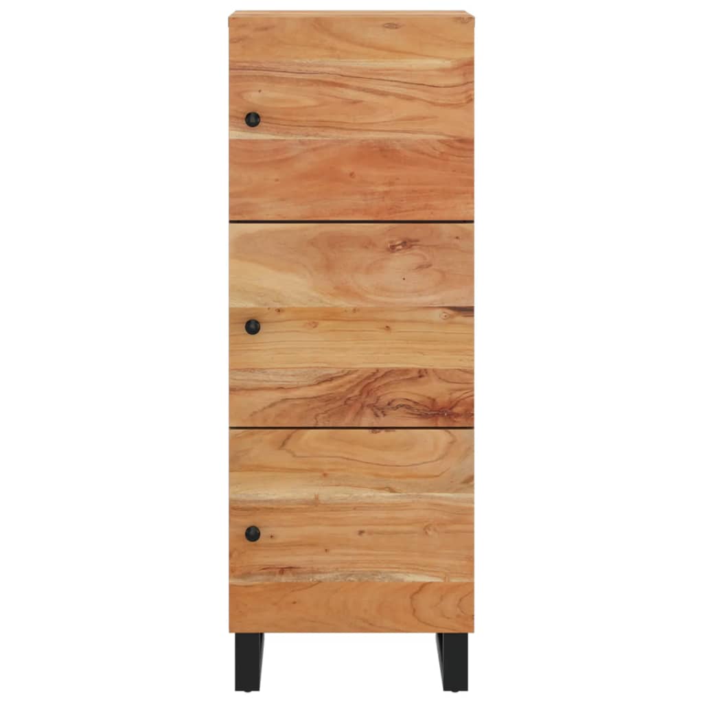 Buffet avec 3 portes 40x33x110 cm bois massif d'acacia et fer