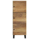 Buffet avec 3 portes 40x33x110 cm bois massif manguier et fer