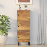 Buffet avec 3 portes 40x33x110 cm bois massif manguier et fer