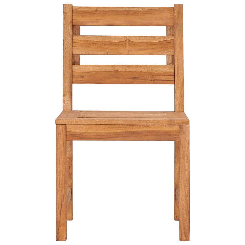 Garden chairs set of 4 solid teak wood