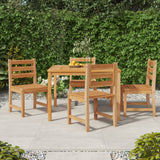 Garden chairs set of 4 solid teak wood