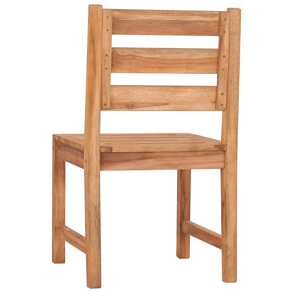 Chaises de jardin lot de 6 Bois de teck solide