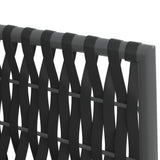 Gartenstühle mit Kissen 2er-Set schwarz 54x61x83 cm Rattan