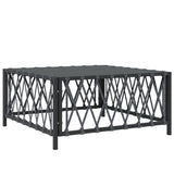 Table de jardin anthracite 70x70x34 cm tissu tissé