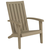 Chaise de jardin Adirondack marron clair polypropylène