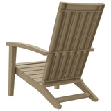 Chaise de jardin Adirondack marron clair polypropylène