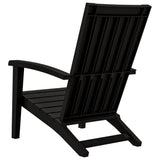 Chaises de jardin Adirondack lot de 2 noir polypropylène